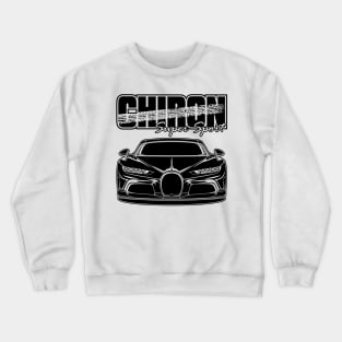 Chiron Super Sport - Black Print Crewneck Sweatshirt